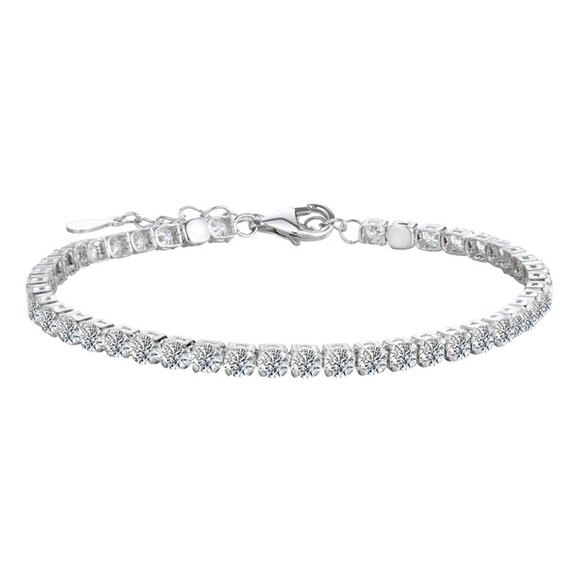 SunEE Jewelry - Certified Moissanite Diamond Tennis Bracelet 3mm 5